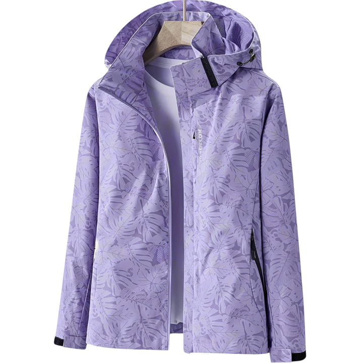 Lydia – Lightweight Women’s Waterproof Leaf-Print Jacket