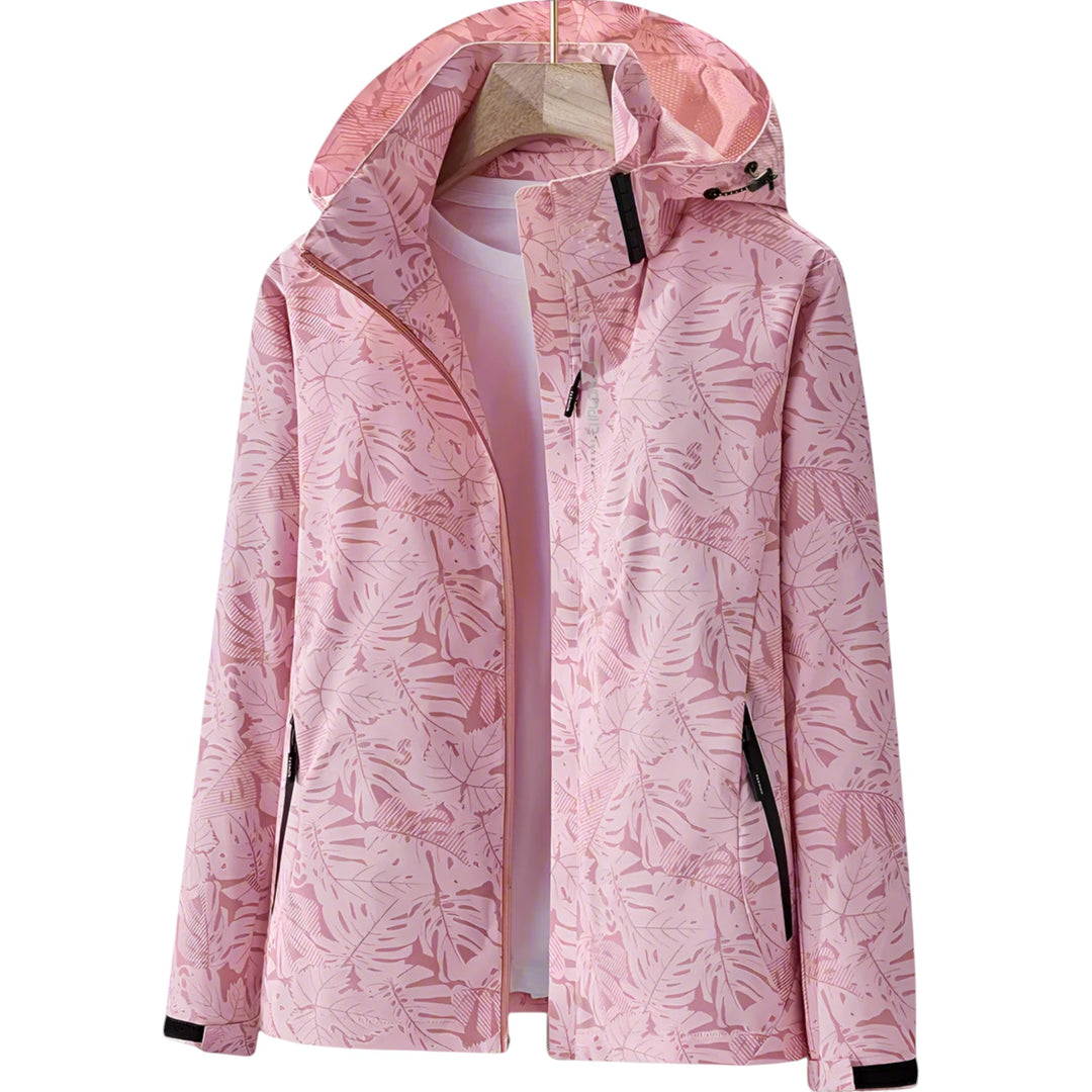 Lydia – Lightweight Women’s Waterproof Leaf-Print Jacket