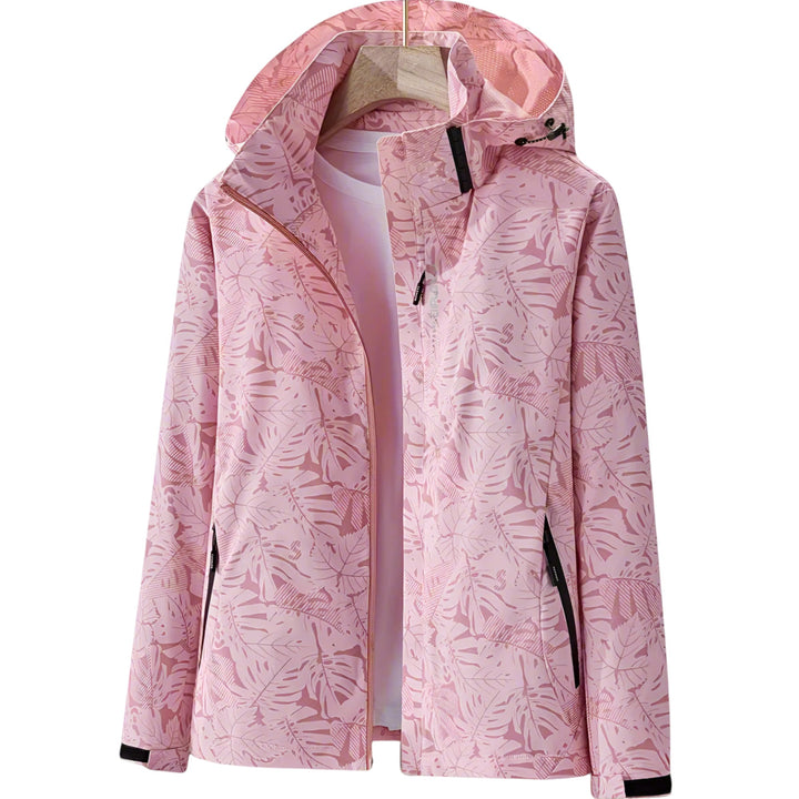 Lydia – Lightweight Women’s Waterproof Leaf-Print Jacket