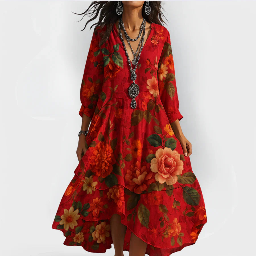 Elise – Breezy Floral Women’s Day Dress