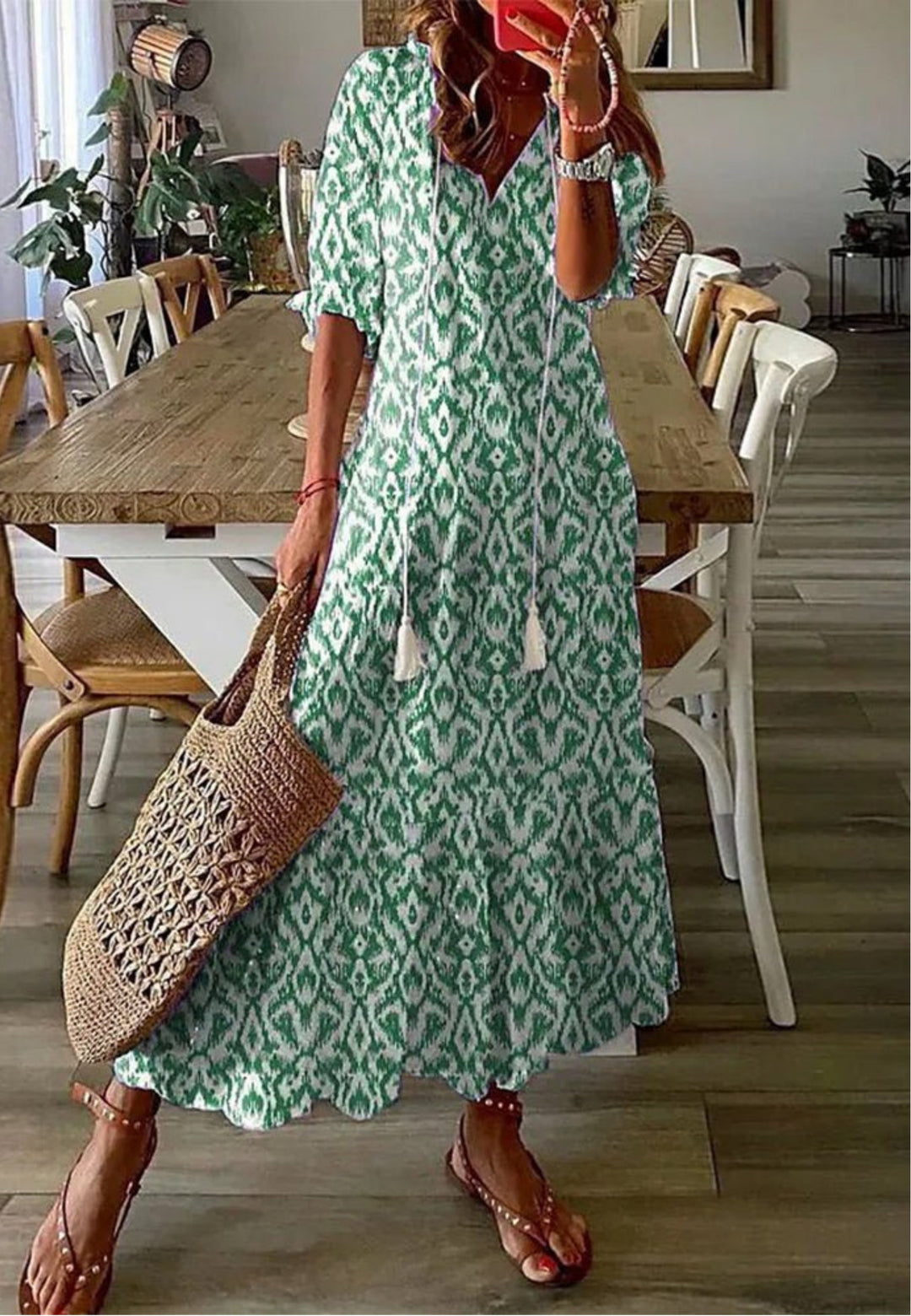 Lyra – Effortless Women’s Boho Midi Dress