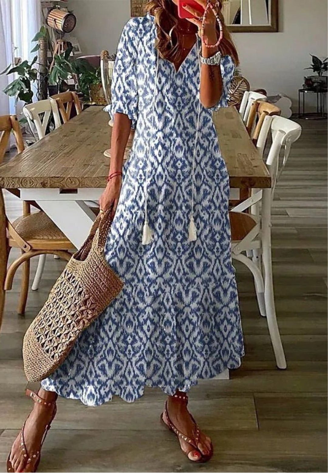 Lyra – Effortless Women’s Boho Midi Dress