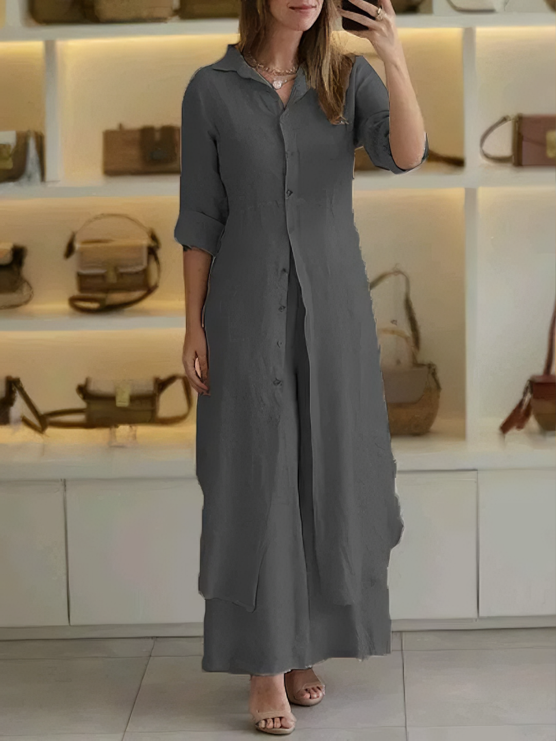 Leah – Linen Casual Set for Women