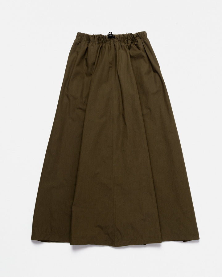Ayla – Women’s Army Green Poplin Skirt