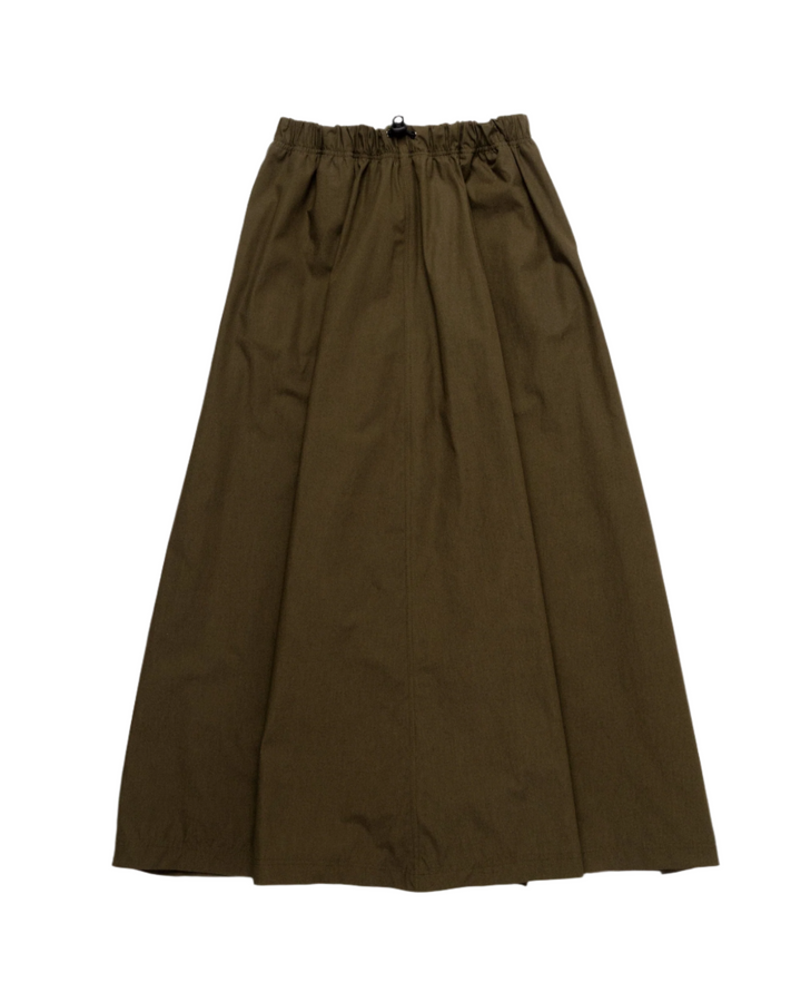 Ayla – Women’s Army Green Poplin Skirt