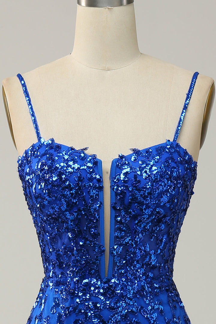 Celeste – Sequin-Curve Women’s Mermaid Gown with Front Split