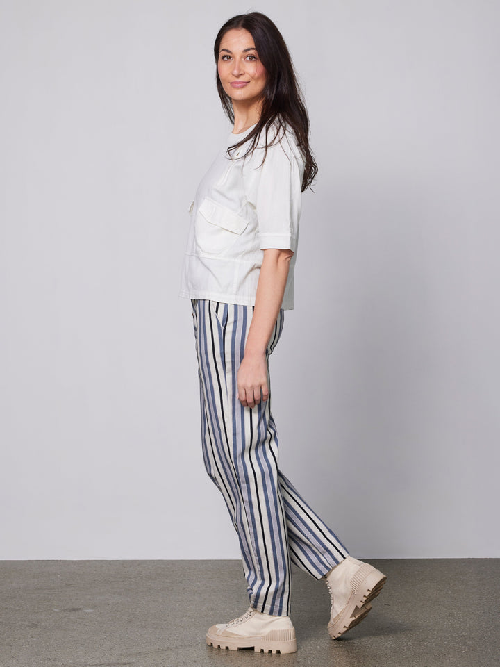 Marceau – Vertical Stripe Relaxed-Fit Women’s Trousers
