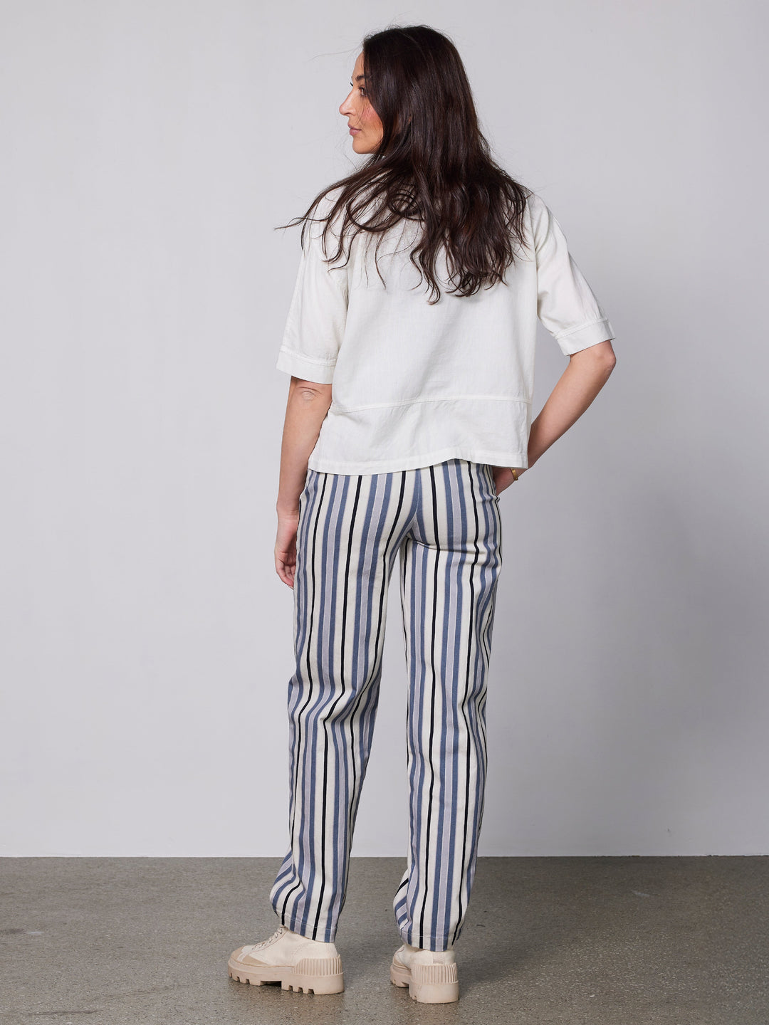 Marceau – Vertical Stripe Relaxed-Fit Women’s Trousers