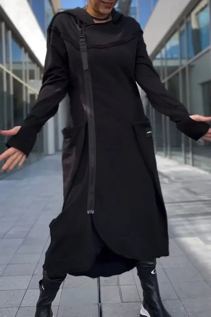 Jihye – Lightweight Women’s Long Zip-Up Hoodie