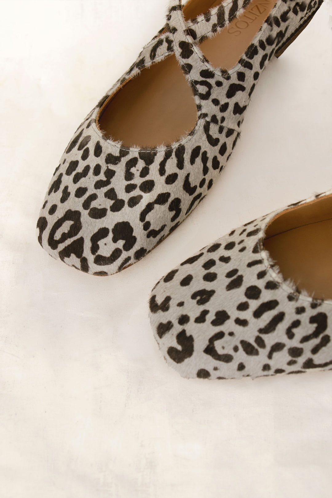 Heather – Women's White Leopard Sandals