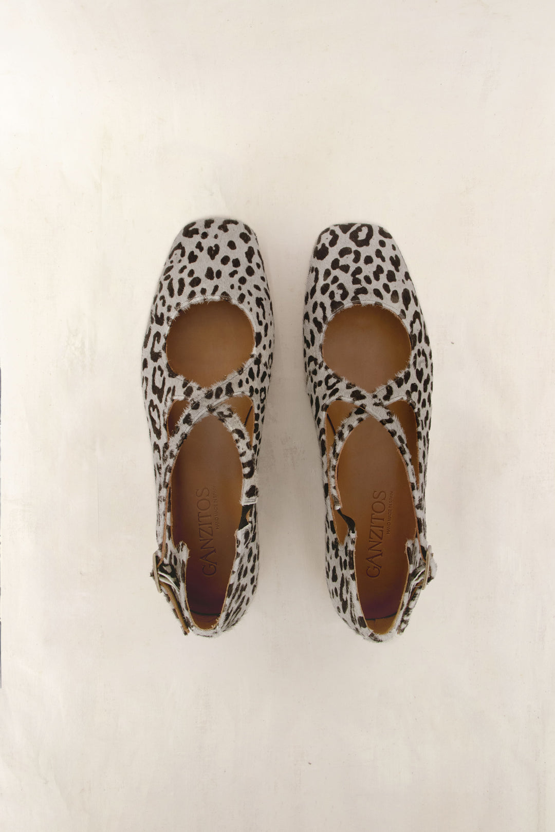 Heather – Women's White Leopard Sandals