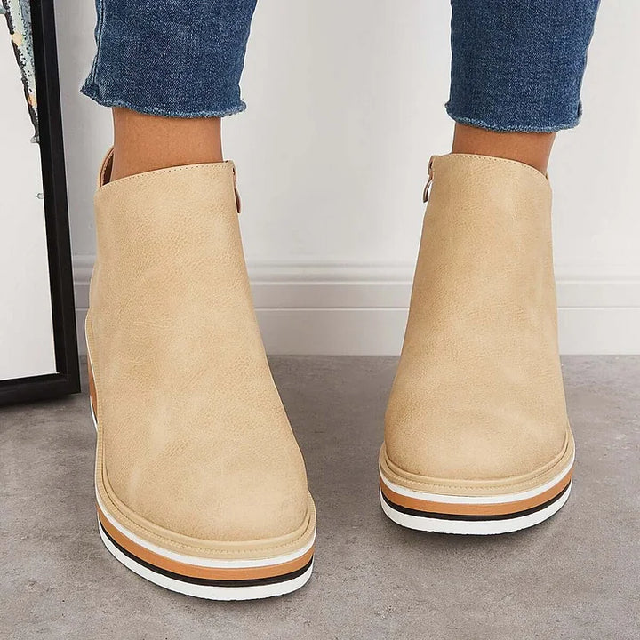 Anastassia – Women’s PU Leather Comfort Boots
