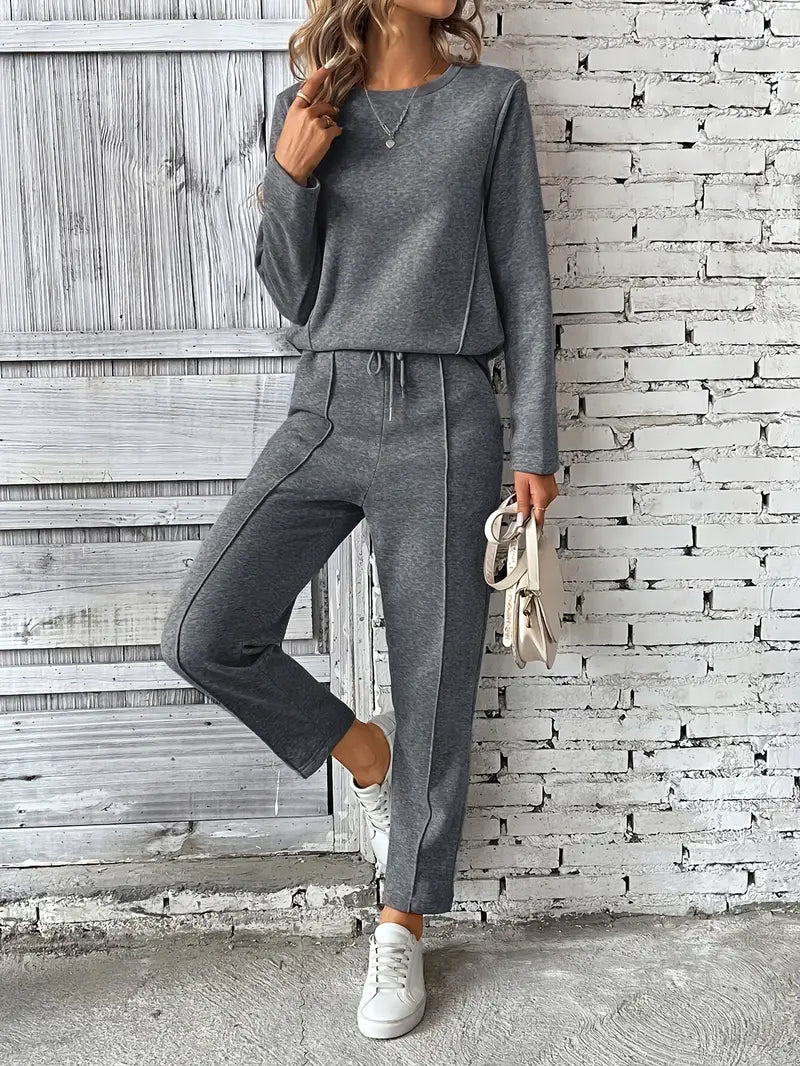 Gretchen – Women’s Cotton-Blend Two-Piece Loungewear Set