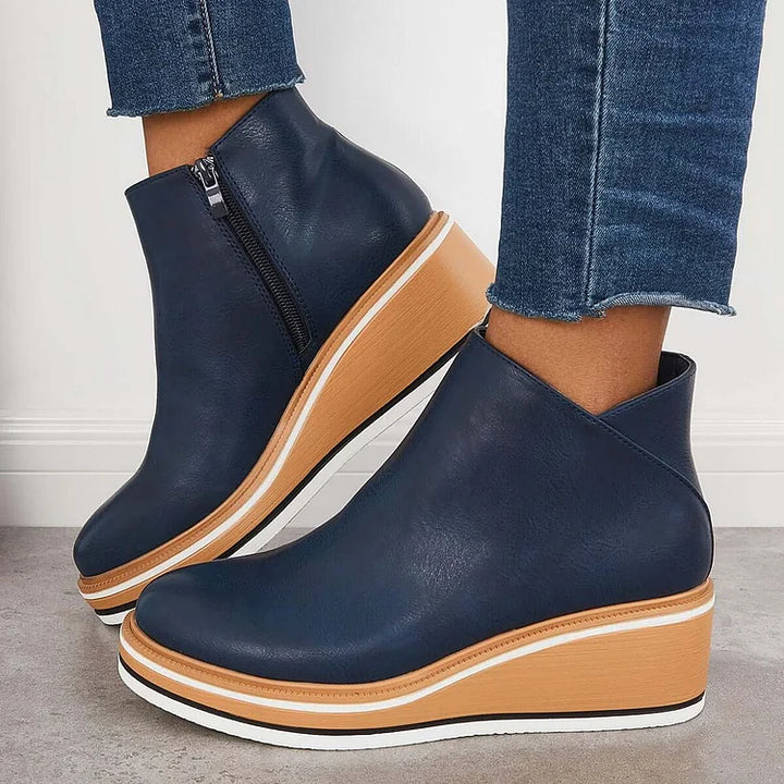 Anastassia – Women’s PU Leather Comfort Boots