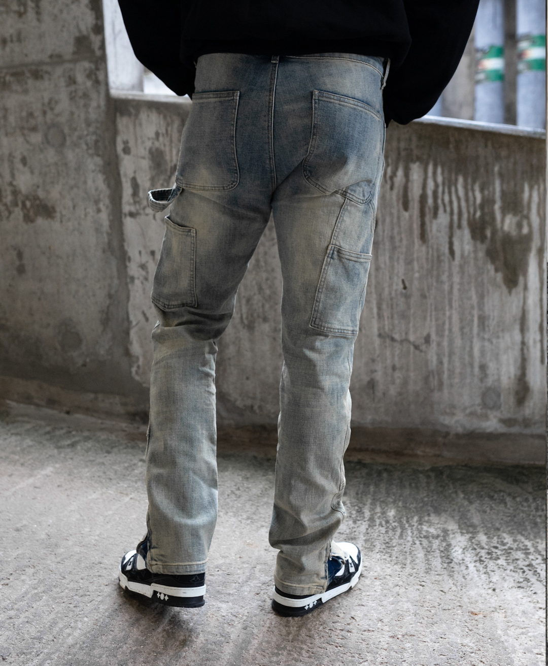Matteo – Men’s Cargo Flared Jeans