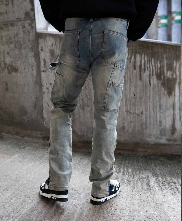 Matteo – Men’s Cargo Flared Jeans