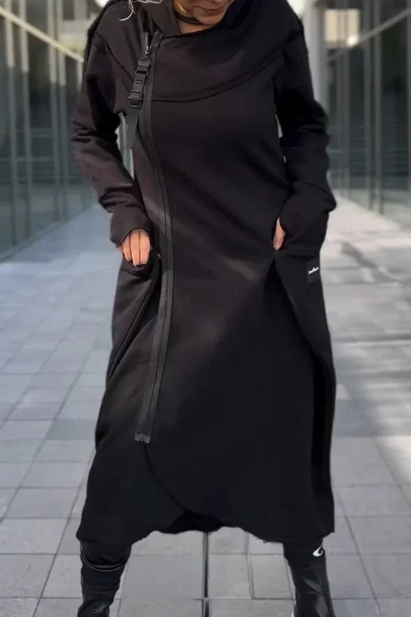 Jihye – Lightweight Women’s Long Zip-Up Hoodie