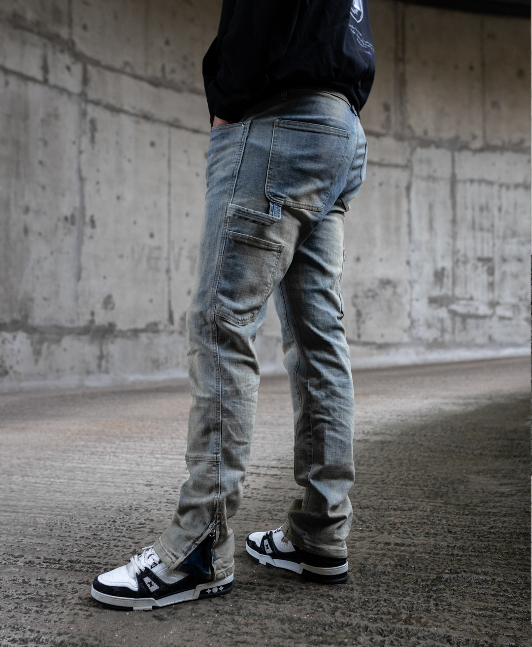 Matteo – Men’s Cargo Flared Jeans