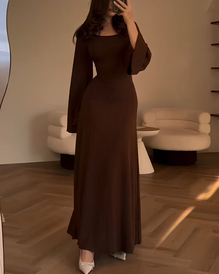 Lena – Patchwork Women’s Long Sleeve Dress