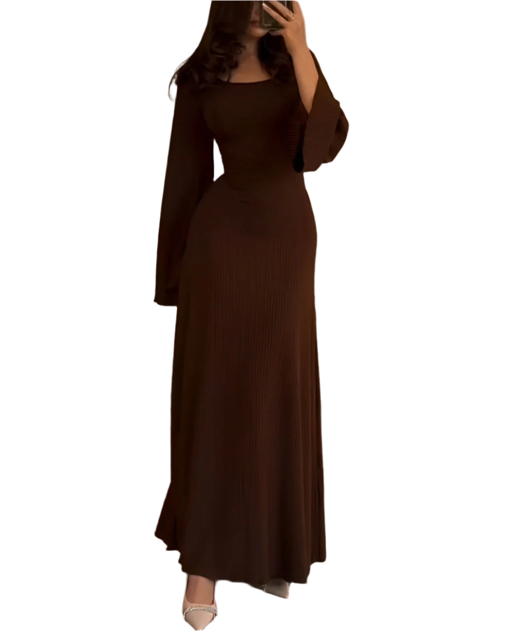 Lena – Patchwork Women’s Long Sleeve Dress