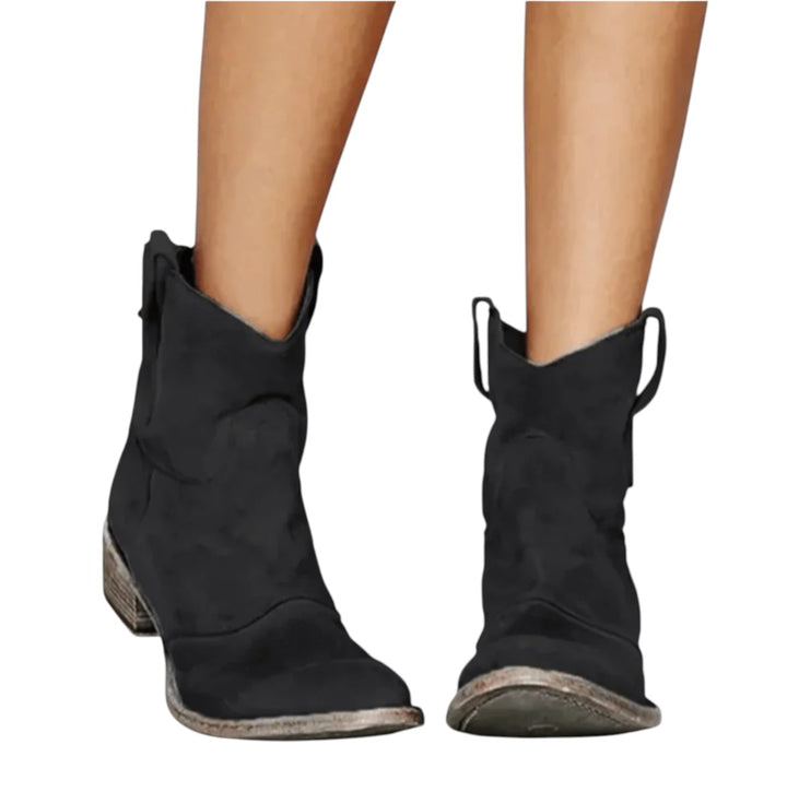 Toni – Suede Women’s Western Ankle Boots
