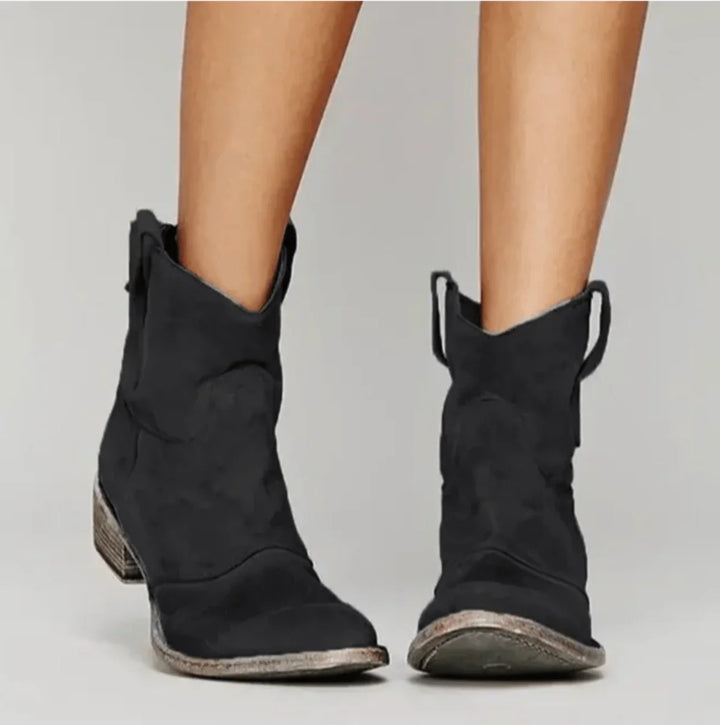 Toni – Suede Women’s Western Ankle Boots