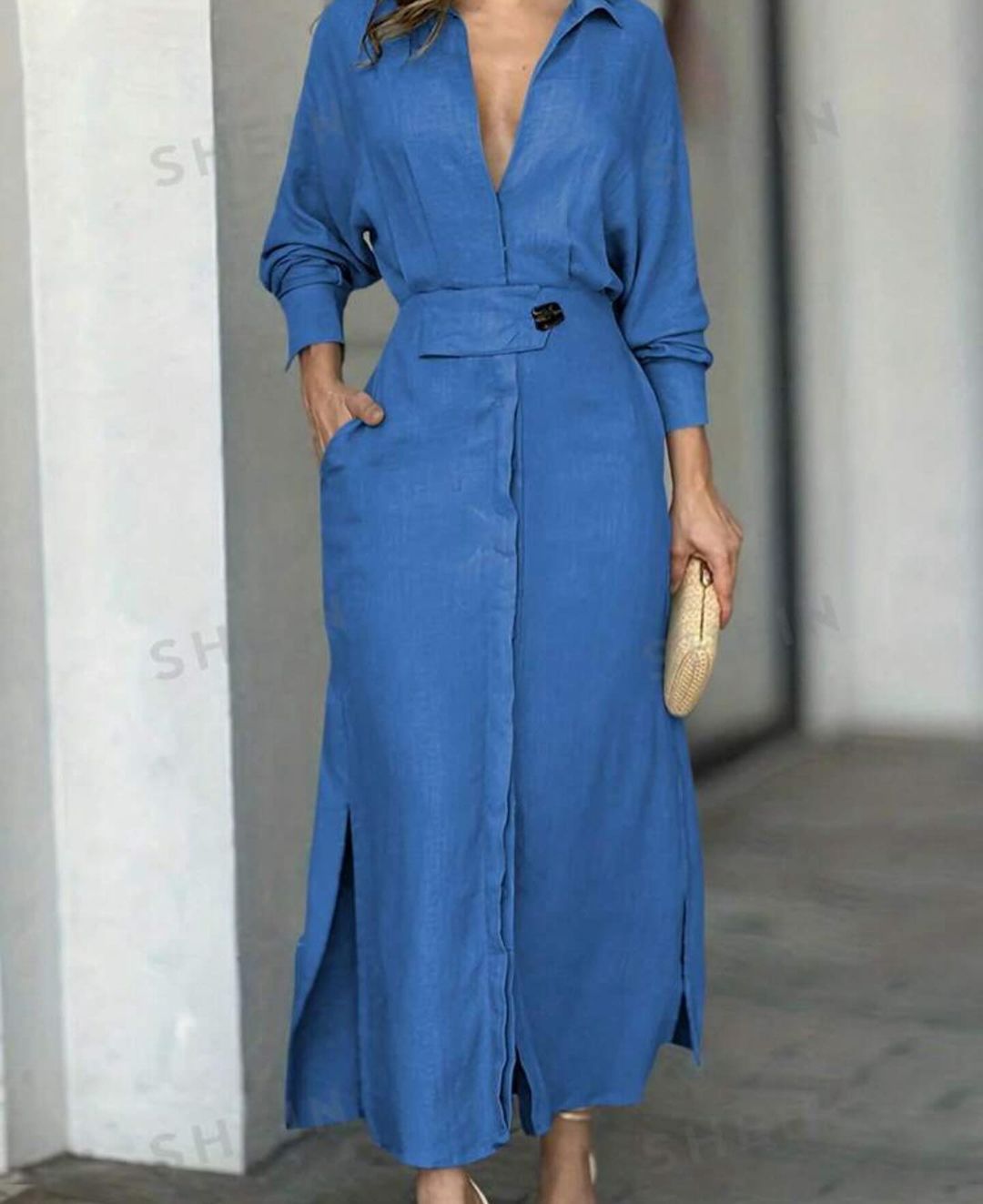 Sydney – Flowy Fit Women’s Casual Belted Dress