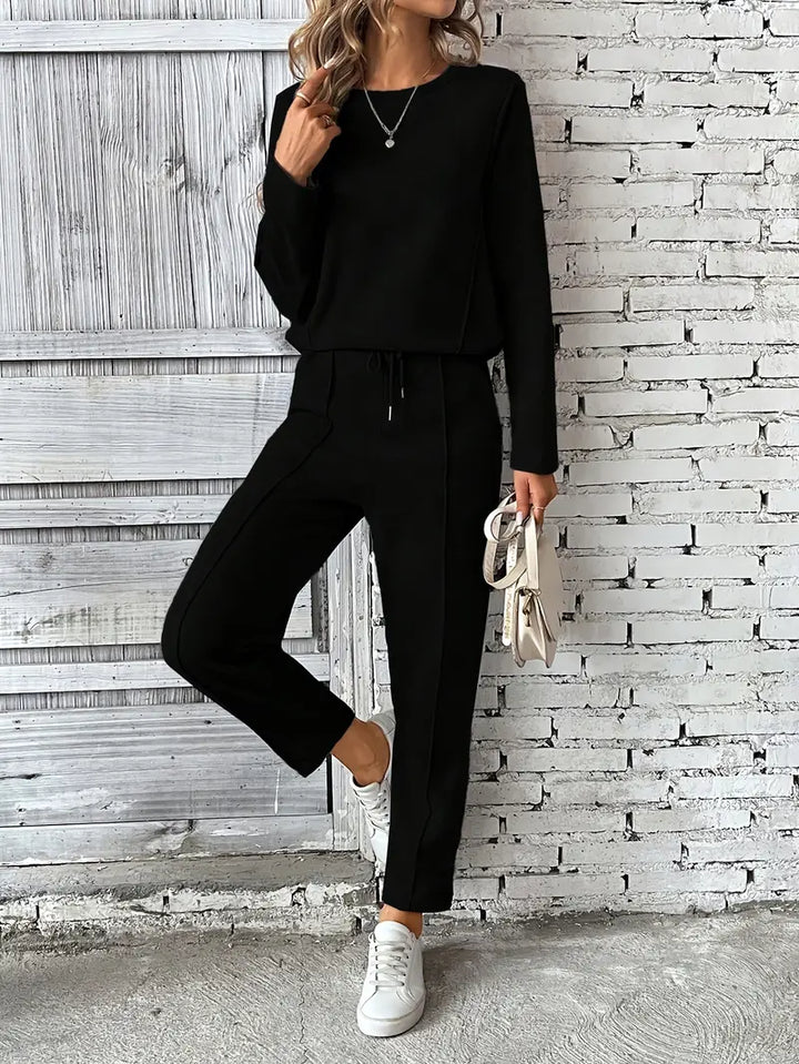 Gretchen – Women’s Cotton-Blend Two-Piece Loungewear Set