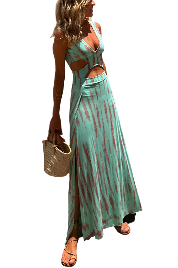 Jamie – Relaxed V-Neck Vacation Dress for Women