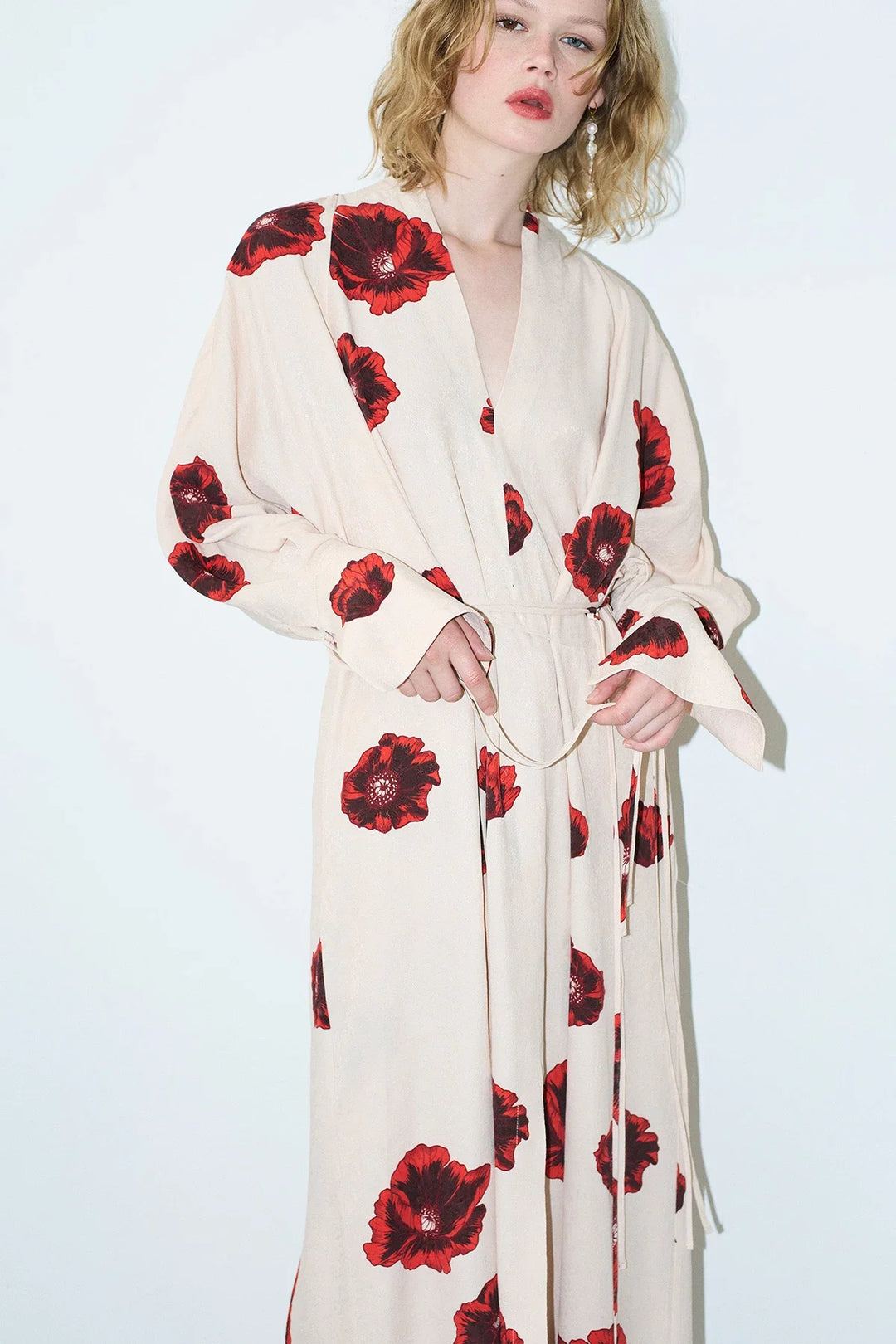 Clara – Women’s Kimono-Inspired Floral Dress