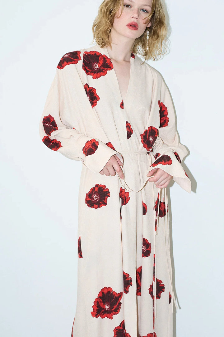 Clara – Women’s Kimono-Inspired Floral Dress