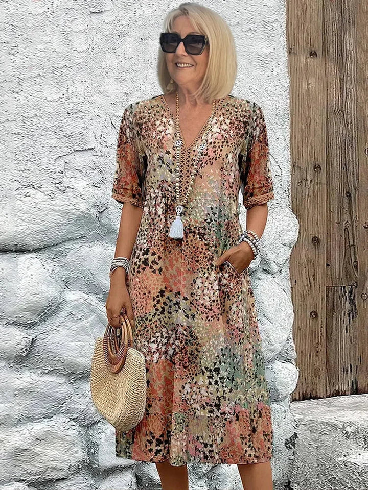 Désirée – Chic Vibrant Women’s Midi Dress