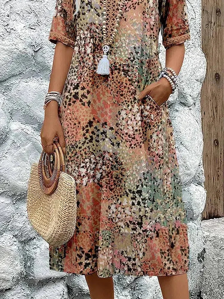Désirée – Chic Vibrant Women’s Midi Dress