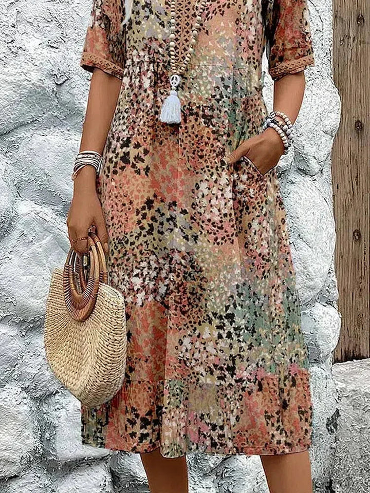 Désirée – Chic Vibrant Women’s Midi Dress