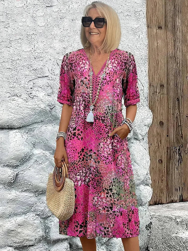 Désirée – Chic Vibrant Women’s Midi Dress