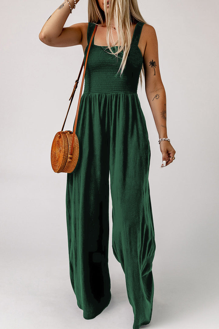 Arah – Women’s Shirred Wide-Leg Jumpsuit