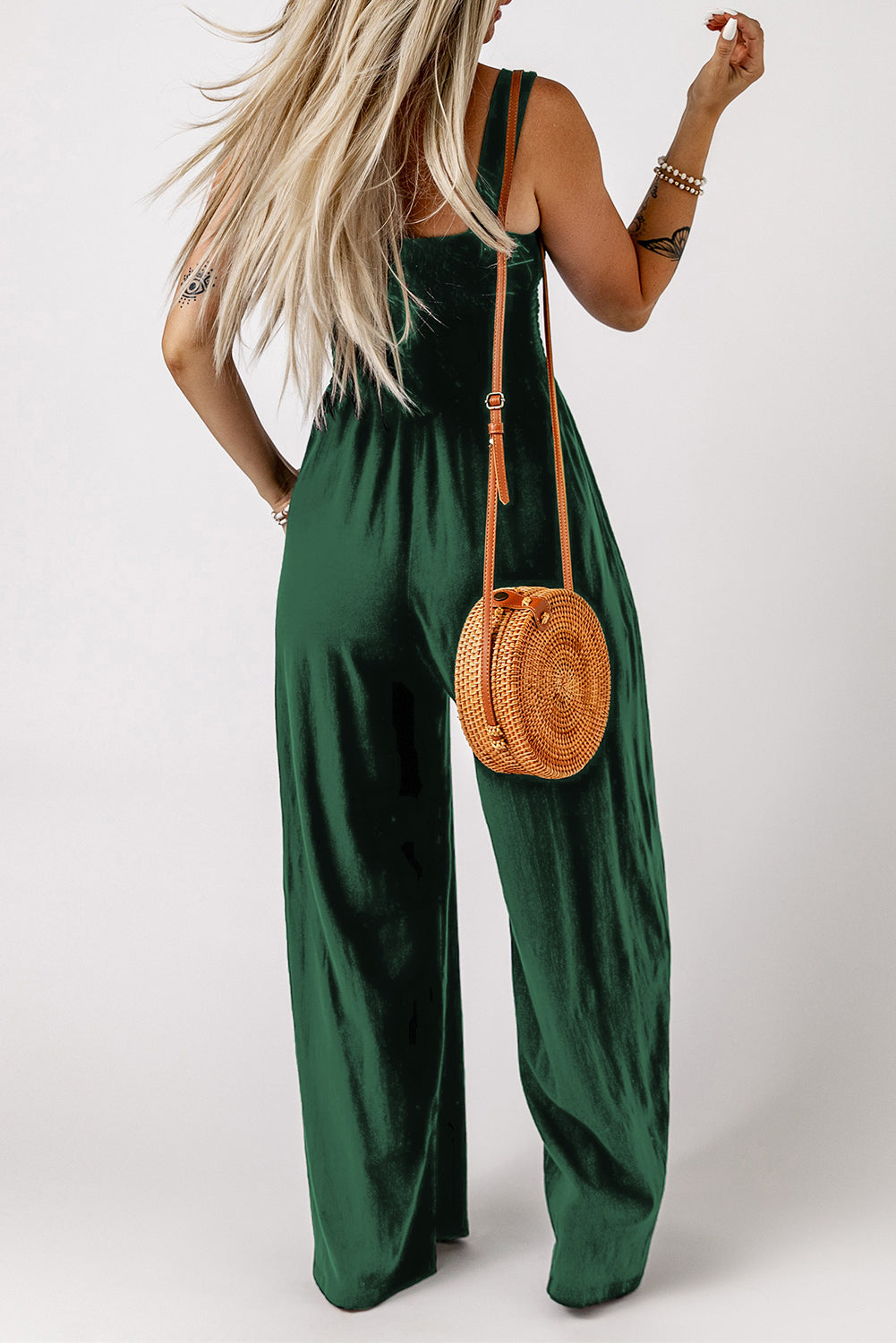 Arah – Women’s Shirred Wide-Leg Jumpsuit
