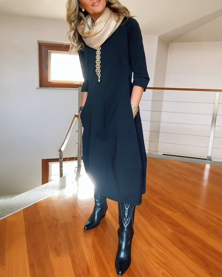 Julia – Elegant Long-Sleeve Women’s Dress