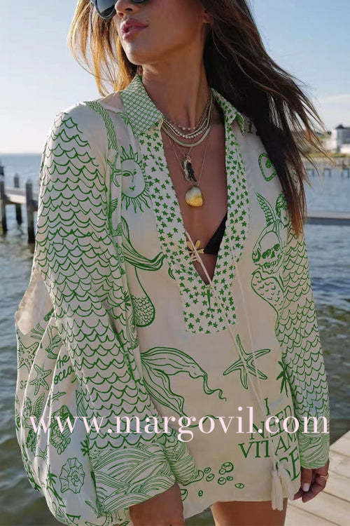 Luna – Breezy Women’s Vacation Shirt & Shorts Set