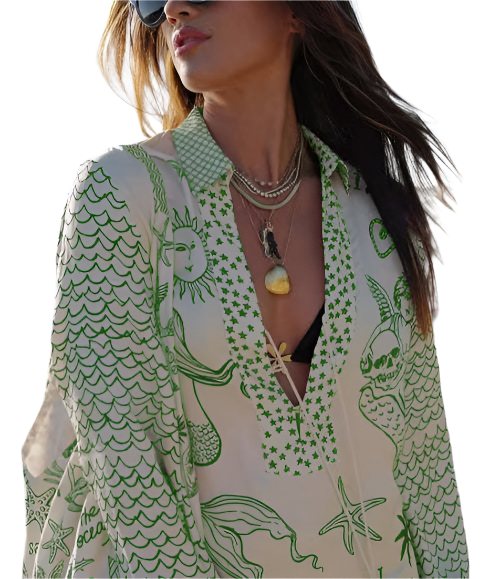Luna – Breezy Women’s Vacation Shirt & Shorts Set