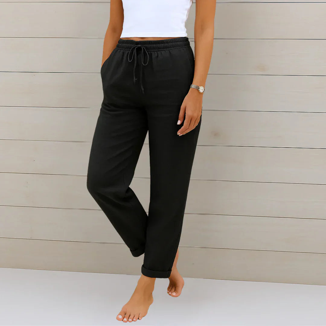Liza – Breathable Women’s Linen Stretch Trousers