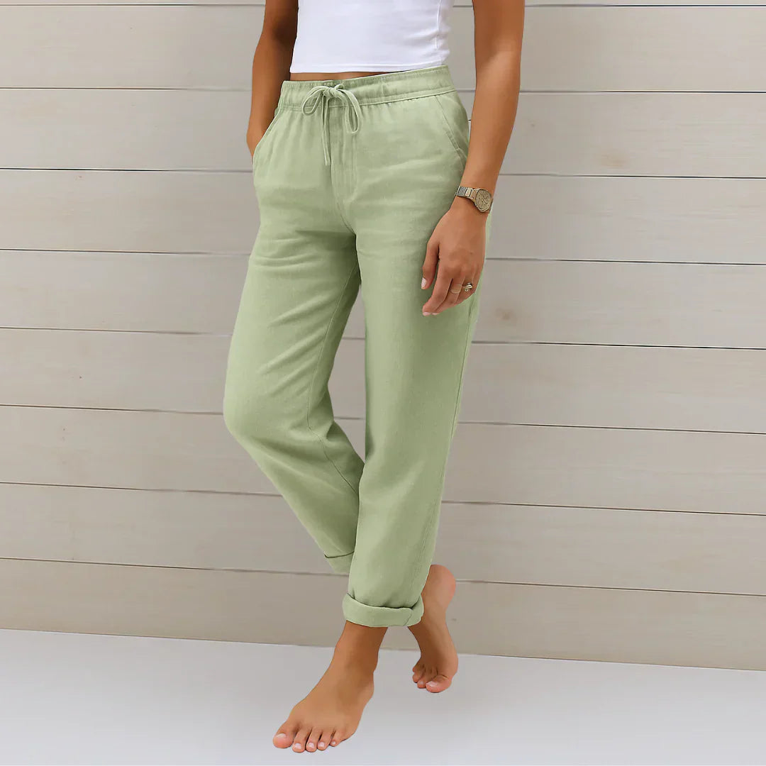 Liza – Breathable Women’s Linen Stretch Trousers