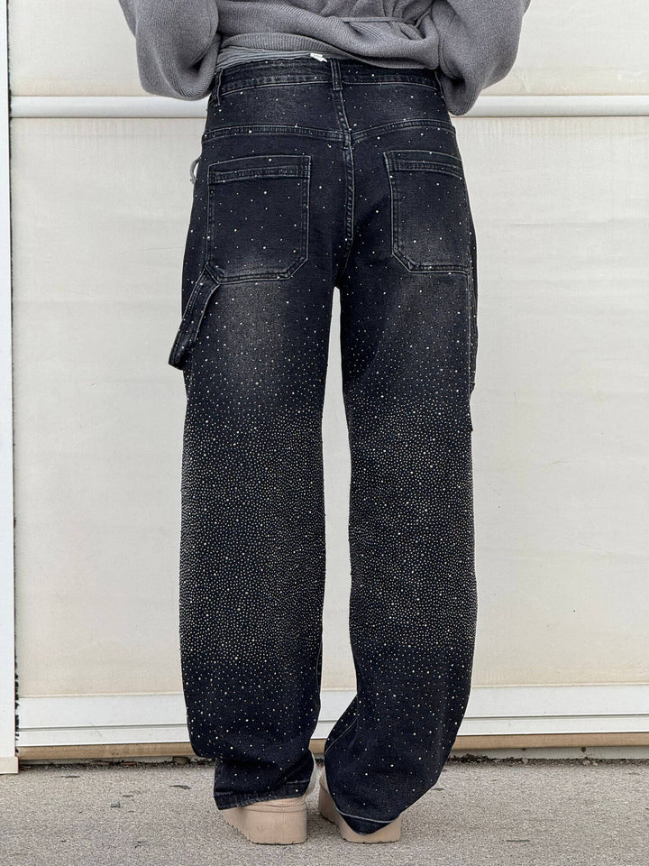 Madison – Baggy-Fit Women’s Glitter Washed Jeans