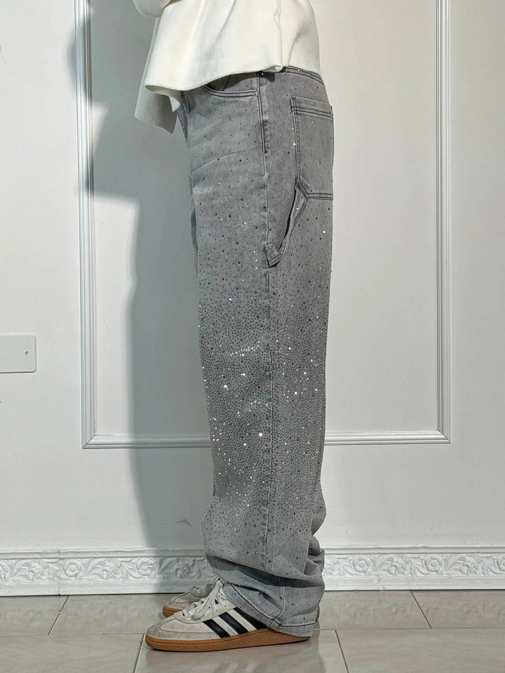 Madison – Baggy-Fit Women’s Glitter Washed Jeans