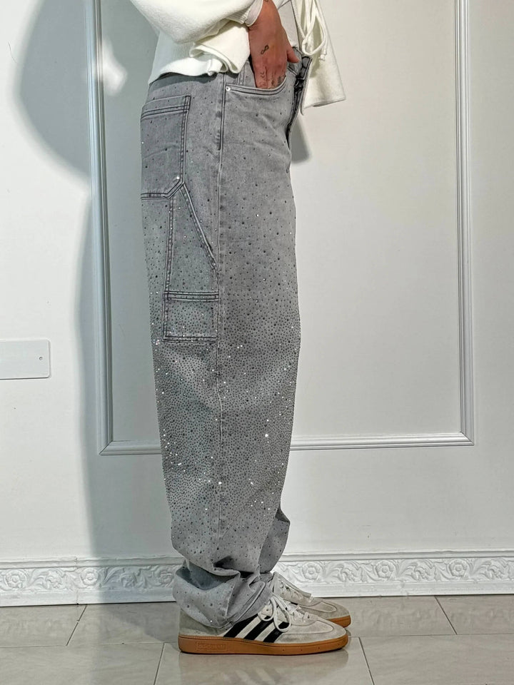 Madison – Baggy-Fit Women’s Glitter Washed Jeans