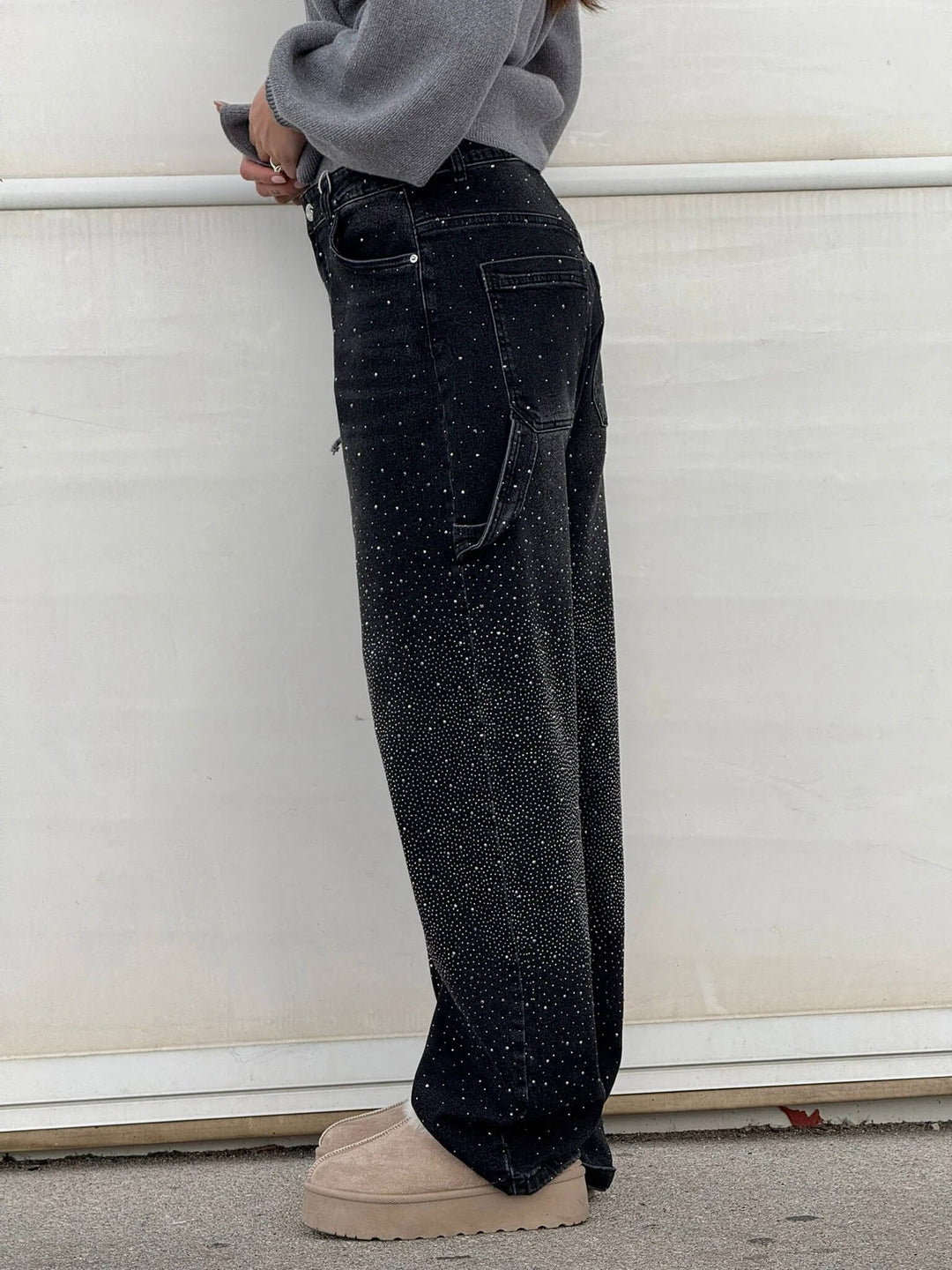 Madison – Baggy-Fit Women’s Glitter Washed Jeans