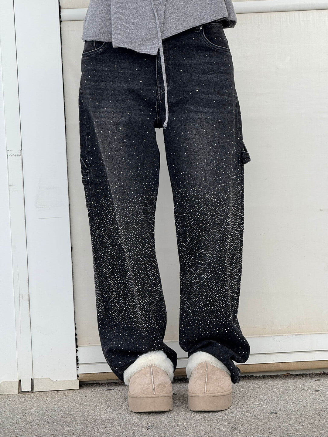 Madison – Baggy-Fit Women’s Glitter Washed Jeans