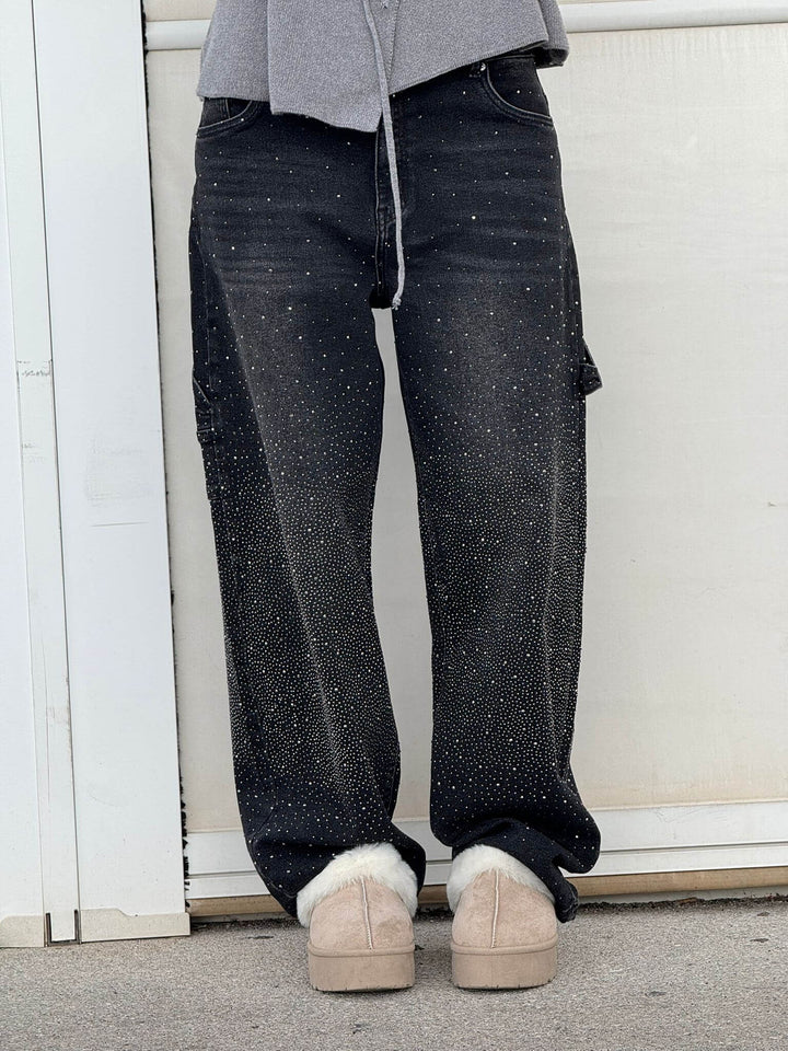Madison – Baggy-Fit Women’s Glitter Washed Jeans