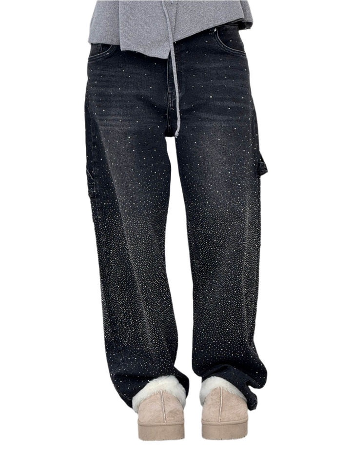 Madison – Baggy-Fit Women’s Glitter Washed Jeans