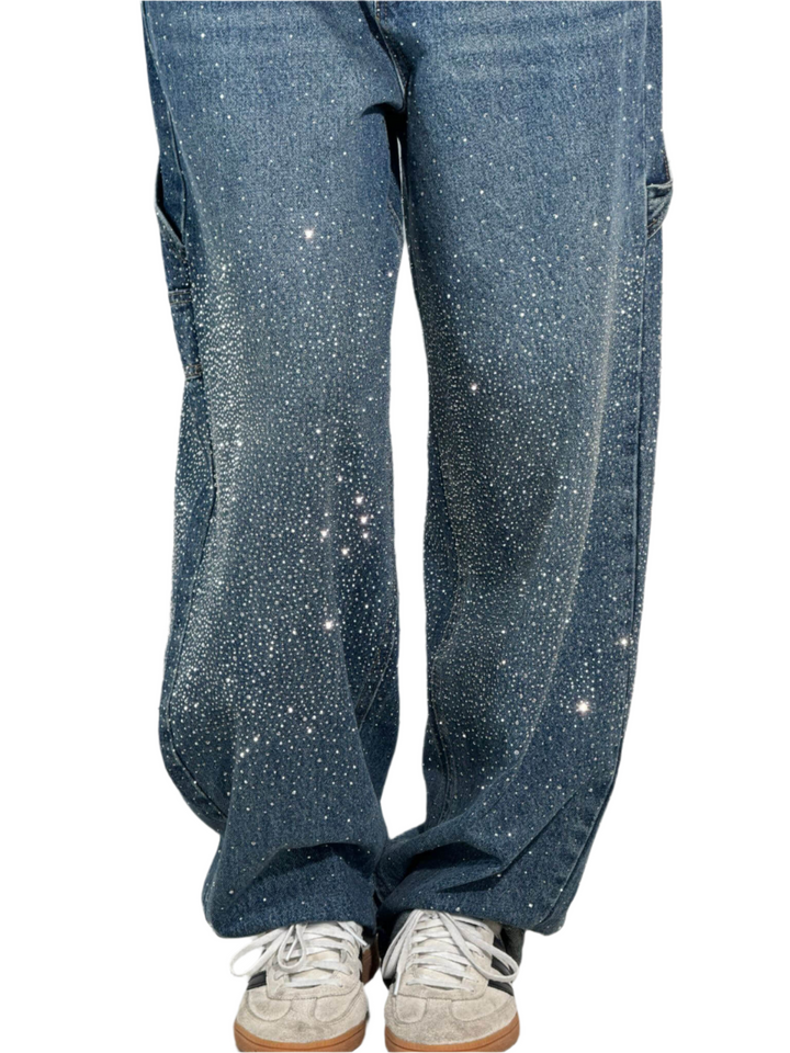 Madison – Baggy-Fit Women’s Glitter Washed Jeans